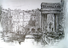 Russian Venice - paper, pencil