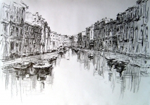 Russian Venice - paper, pencil