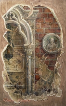 Venice. Italian Cycle - oil, paste, plywood