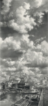 Sky Over San-Trovazo - pencil, paper