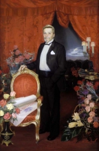 Jubilee. Portrair Of Vladimir Vasiliev - oil, canvas
